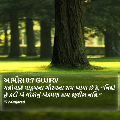 આમોસ 8:7 GUJIRV Bible Verse Image