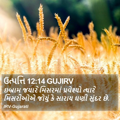 ઉત્પત્તિ 12:14 GUJIRV Bible Verse Image