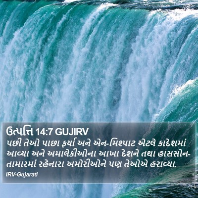 ઉત્પત્તિ 14:7 GUJIRV Bible Verse Image