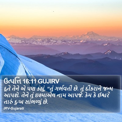 ઉત્પત્તિ 16:11 GUJIRV Bible Verse Image