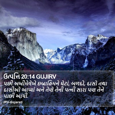 ઉત્પત્તિ 20:14 GUJIRV Bible Verse Image