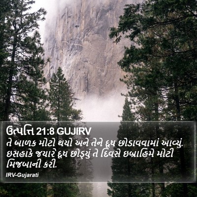 ઉત્પત્તિ 21:8 GUJIRV Bible Verse Image