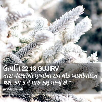 ઉત્પત્તિ 22:18 GUJIRV Bible Verse Image