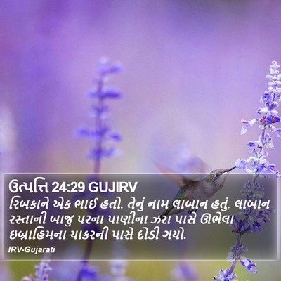 ઉત્પત્તિ 24:29 GUJIRV Bible Verse Image