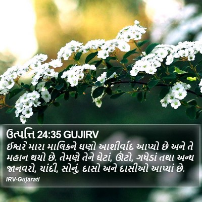 ઉત્પત્તિ 24:35 GUJIRV Bible Verse Image
