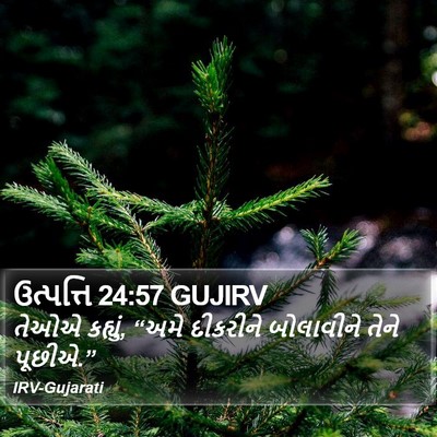 ઉત્પત્તિ 24:57 GUJIRV Bible Verse Image