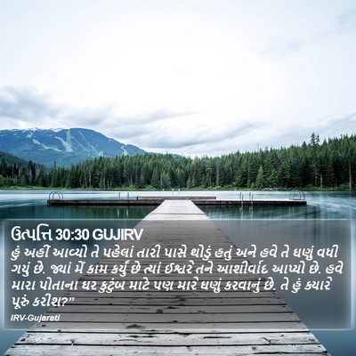 ઉત્પત્તિ 30:30 GUJIRV Bible Verse Image