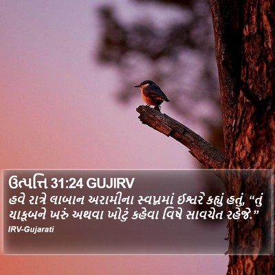 ઉત્પત્તિ 31:24 GUJIRV Bible Verse Image