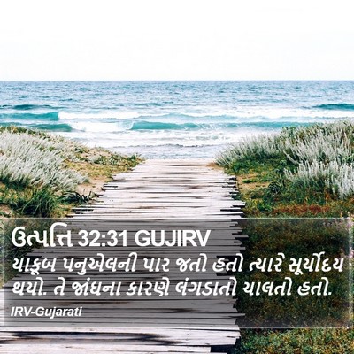 ઉત્પત્તિ 32:31 GUJIRV Bible Verse Image
