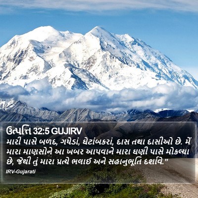 ઉત્પત્તિ 32:5 GUJIRV Bible Verse Image