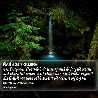 ઉત્પત્તિ 34:7 GUJIRV Bible Verse Image