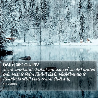 ઉત્પત્તિ 36:2 GUJIRV Bible Verse Image
