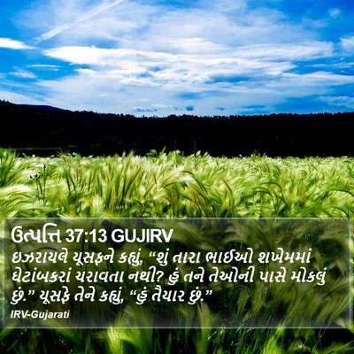 ઉત્પત્તિ 37:13 GUJIRV Bible Verse Image