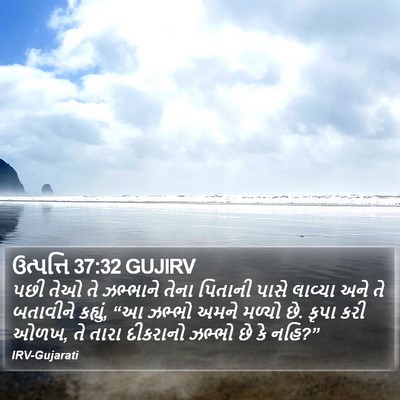 ઉત્પત્તિ 37:32 GUJIRV Bible Verse Image