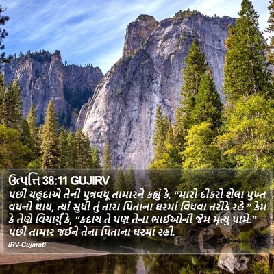 ઉત્પત્તિ 38:11 GUJIRV Bible Verse Image