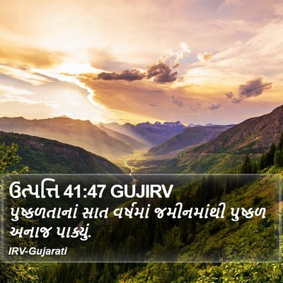 ઉત્પત્તિ 41:47 GUJIRV Bible Verse Image