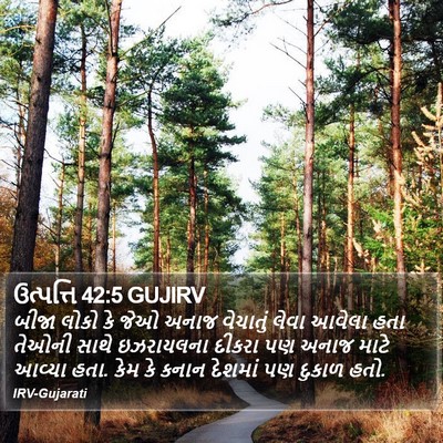 ઉત્પત્તિ 42:5 GUJIRV Bible Verse Image