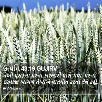 ઉત્પત્તિ 43:19 GUJIRV Bible Verse Image