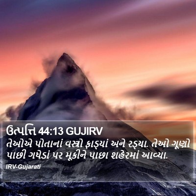 ઉત્પત્તિ 44:13 GUJIRV Bible Verse Image