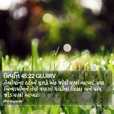 ઉત્પત્તિ 45:22 GUJIRV Bible Verse Image