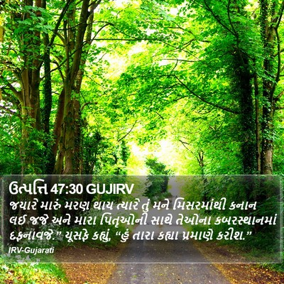 ઉત્પત્તિ 47:30 GUJIRV Bible Verse Image