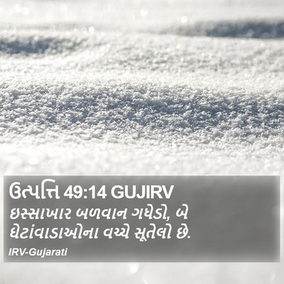 ઉત્પત્તિ 49:14 GUJIRV Bible Verse Image