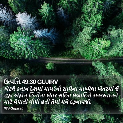 ઉત્પત્તિ 49:30 GUJIRV Bible Verse Image