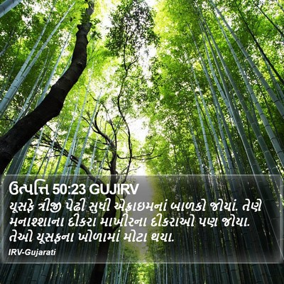 ઉત્પત્તિ 50:23 GUJIRV Bible Verse Image