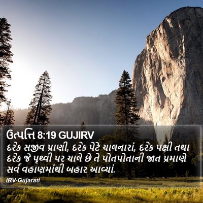 ઉત્પત્તિ 8:19 GUJIRV Bible Verse Image