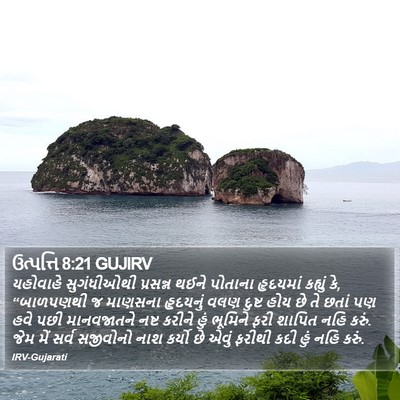 ઉત્પત્તિ 8:21 GUJIRV Bible Verse Image