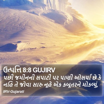 ઉત્પત્તિ 8:8 GUJIRV Bible Verse Image