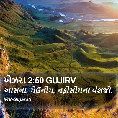 એઝરા 2:50 GUJIRV Bible Verse Image