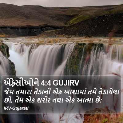 એફેસીઓને 4:4 GUJIRV Bible Verse Image
