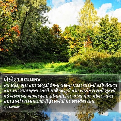 એસ્તેર 1:6 GUJIRV Bible Verse Image