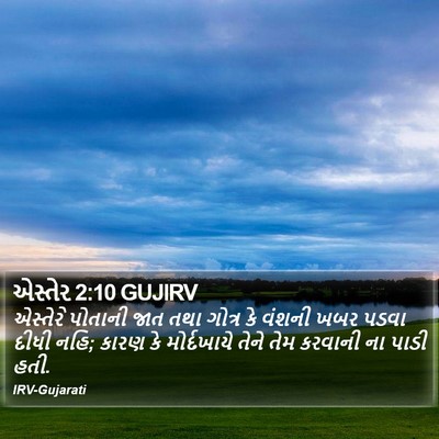 એસ્તેર 2:10 GUJIRV Bible Verse Image