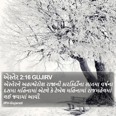 એસ્તેર 2:16 GUJIRV Bible Verse Image