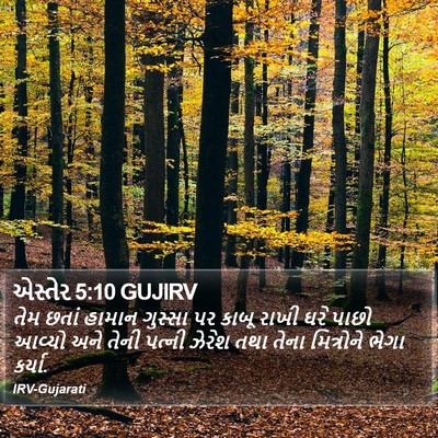 એસ્તેર 5:10 GUJIRV Bible Verse Image