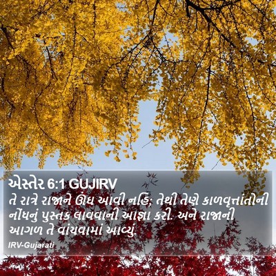 એસ્તેર 6:1 GUJIRV Bible Verse Image