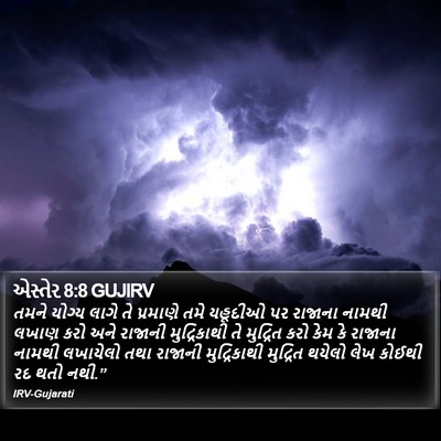 એસ્તેર 8:8 GUJIRV Bible Verse Image