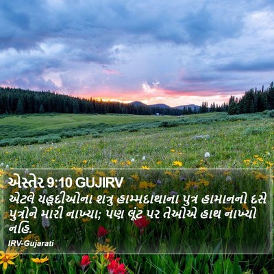 એસ્તેર 9:10 GUJIRV Bible Verse Image