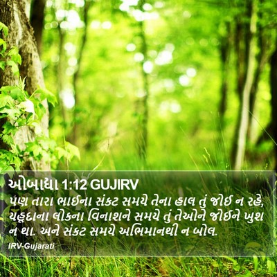ઓબાદ્યા 1:12 GUJIRV Bible Verse Image