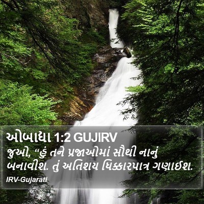 ઓબાદ્યા 1:2 GUJIRV Bible Verse Image