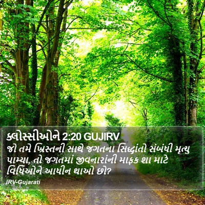 ક્લોસ્સીઓને 2:20 GUJIRV Bible Verse Image
