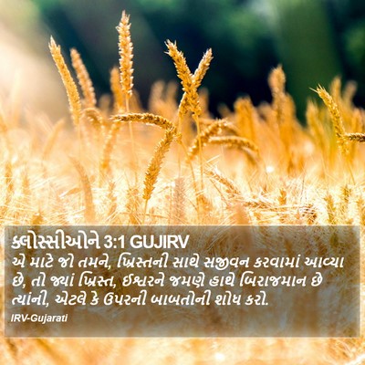 ક્લોસ્સીઓને 3:1 GUJIRV Bible Verse Image