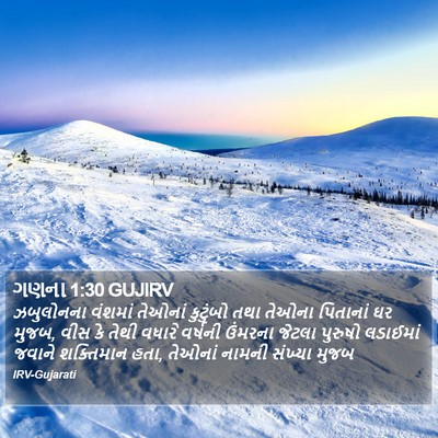 ગણના 1:30 GUJIRV Bible Verse Image
