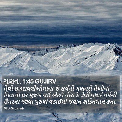 ગણના 1:45 GUJIRV Bible Verse Image