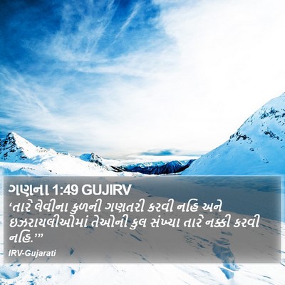 ગણના 1:49 GUJIRV Bible Verse Image