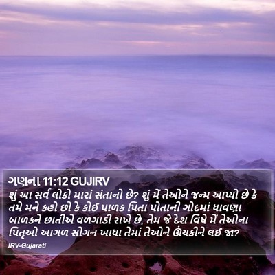 ગણના 11:12 GUJIRV Bible Verse Image