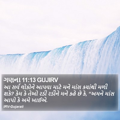 ગણના 11:13 GUJIRV Bible Verse Image