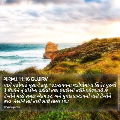 ગણના 11:16 GUJIRV Bible Verse Image